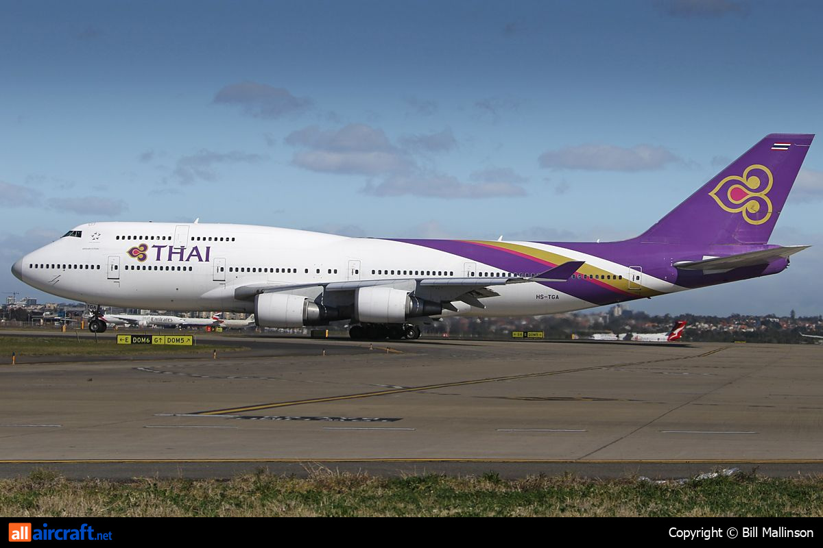 HS-TGA · Boeing 747-4D7 · (SYD / YSSY)