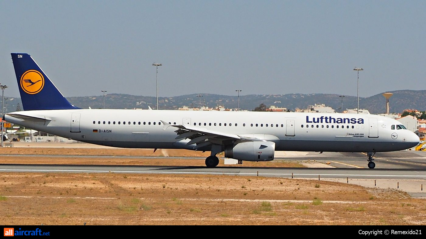 D-AISN · Airbus A321-231 · (FAO / LPFR)