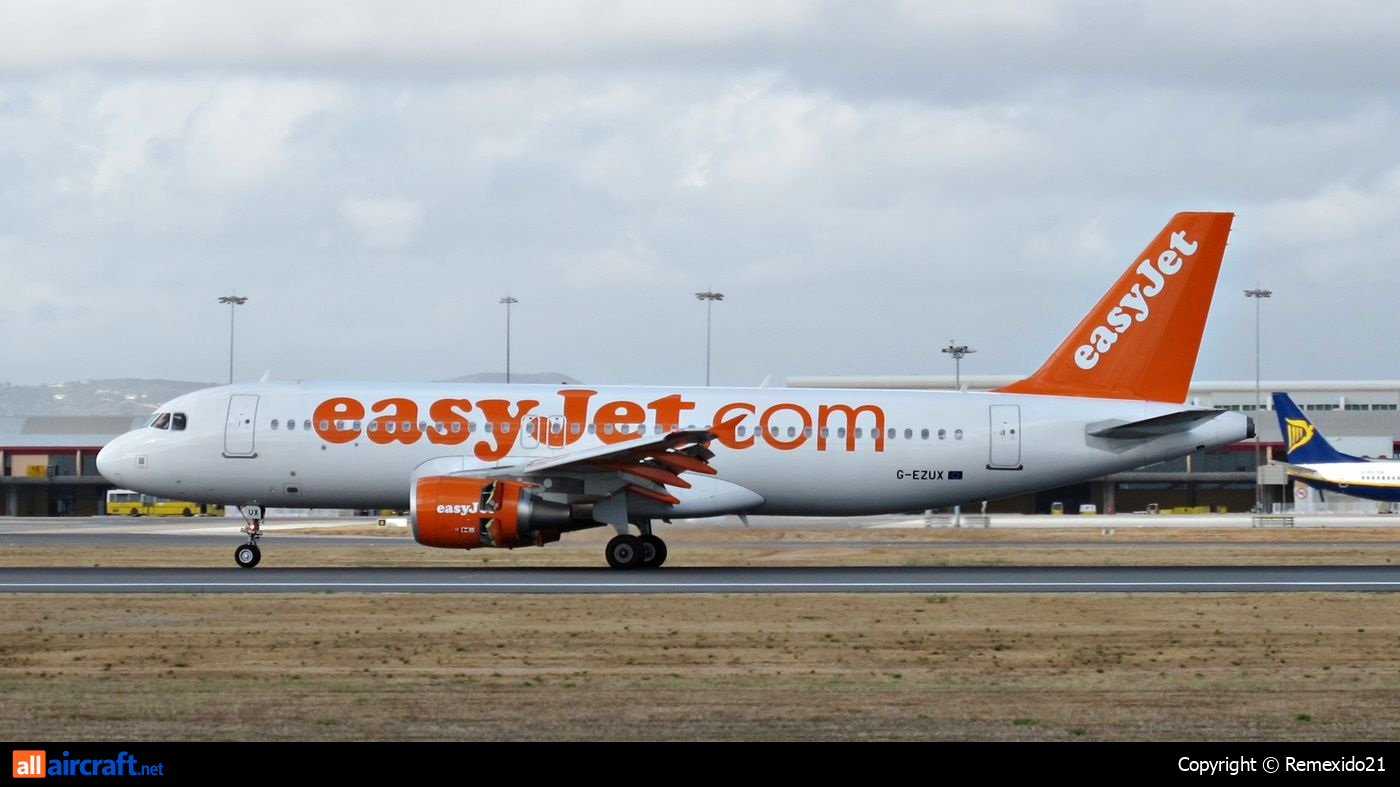 G-EZUX · Airbus A320-214 · (FAO /LPFR)