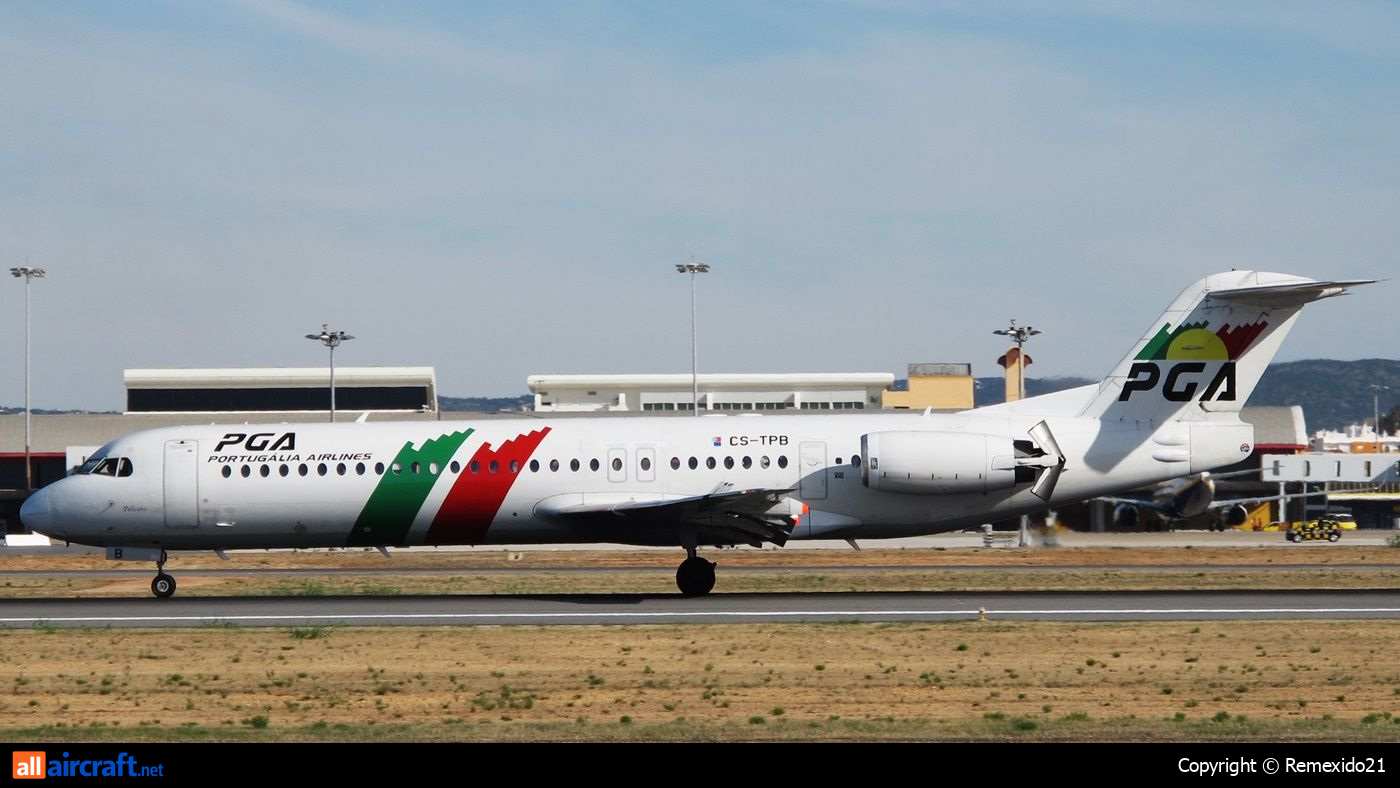 CS-TPB · Fokker 100 · (FAO / LPFR)