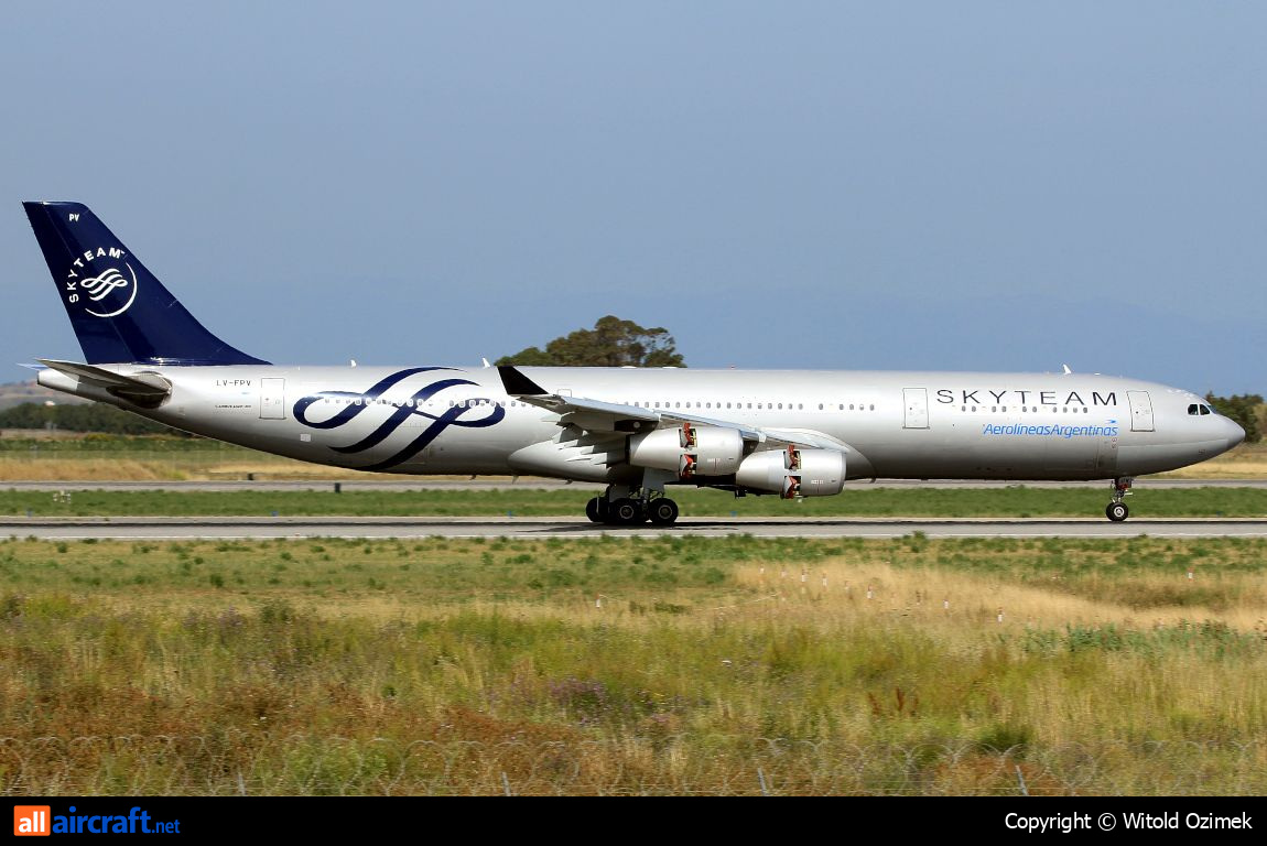 LV-FPV · Airbus A340-313X · (FCO / LIRF)