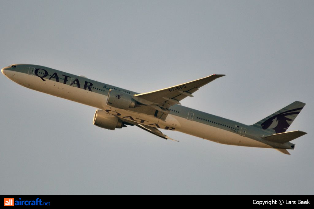 A7-BAO · Boeing 777-3DZ/ER · (CPH / EKCH)