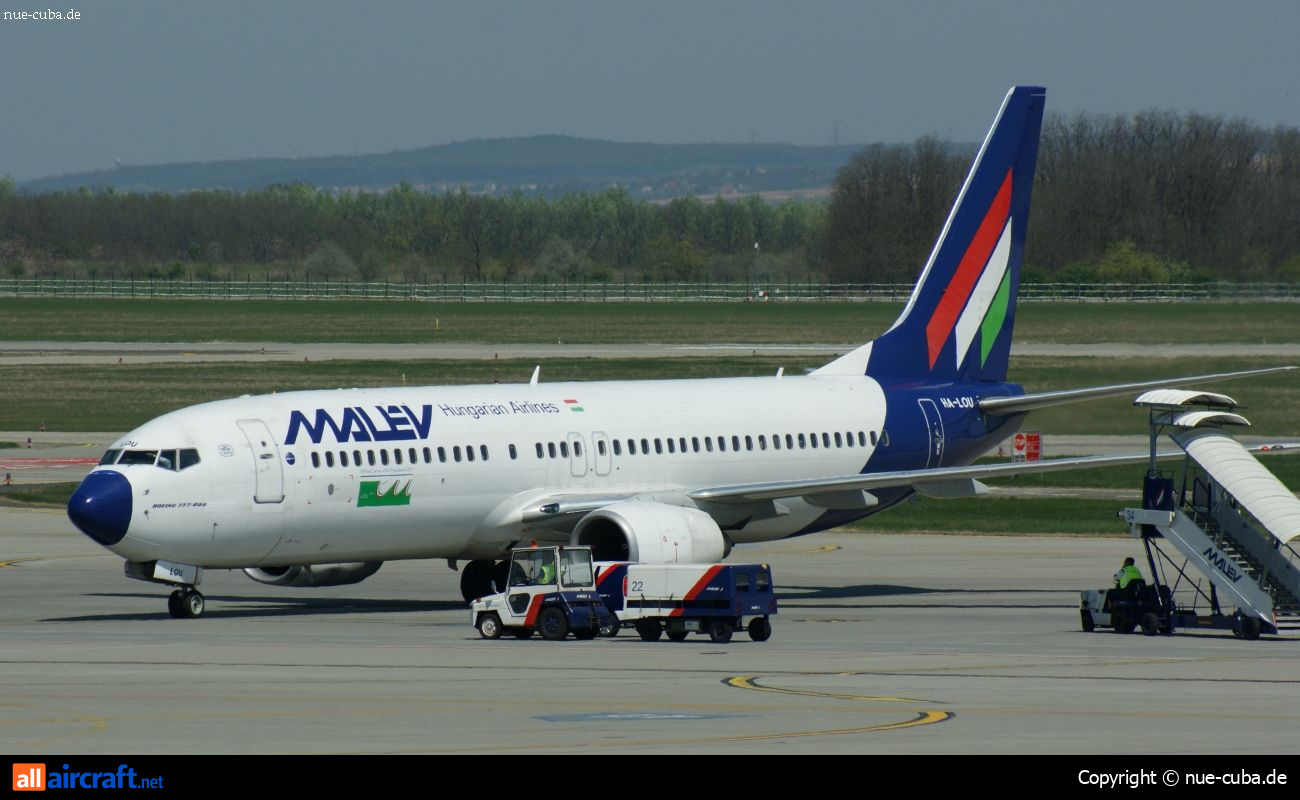HA-LOU · Boeing 737-8Q8 · (BUD / LHBP)
