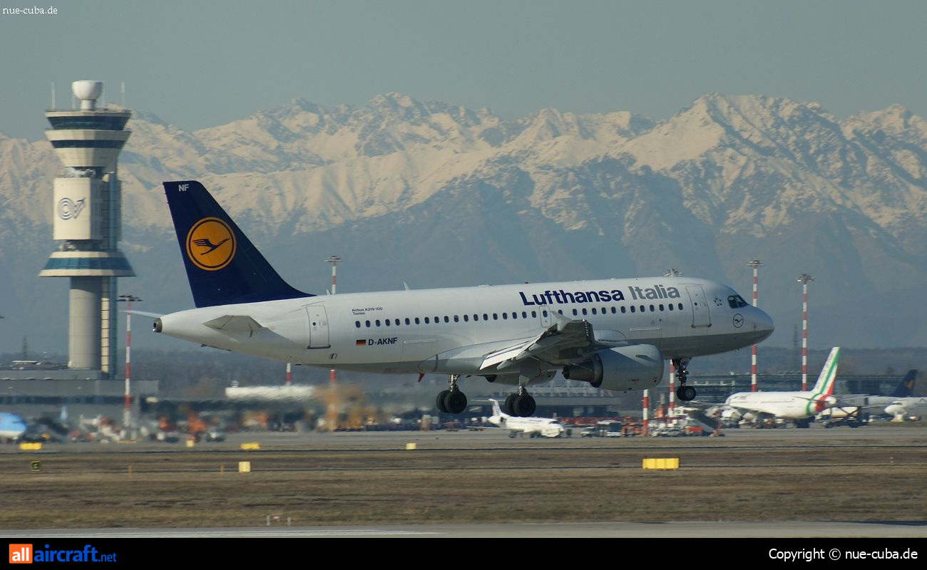 D-AKNF · Airbus A319-112 · (MXP / LIMC)