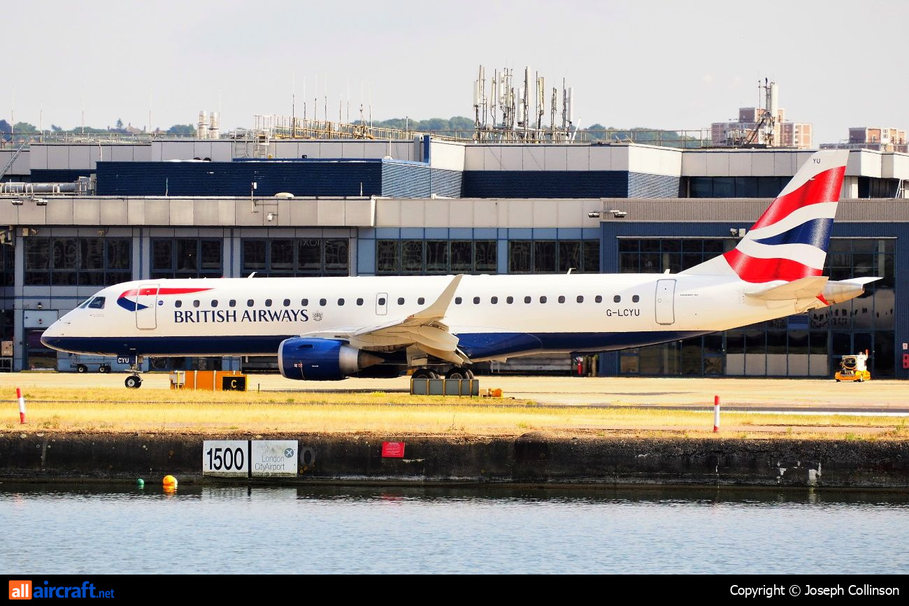 G-LCYU · Embraer 190-100SR · (LCY / EGLC)