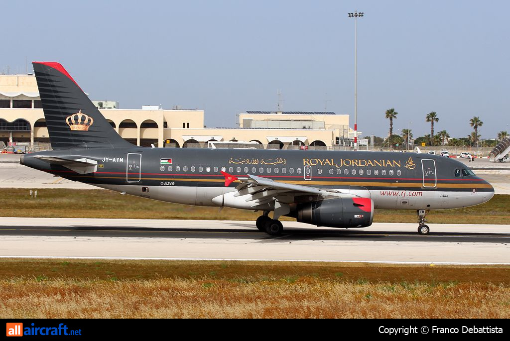 JY-AYM · Airbus A319-132 · (MLA / LMML)