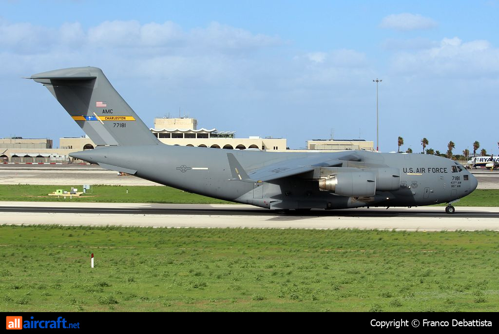 07-7181 · Boeing C-17A Globemaster III · (MLA / LMML)