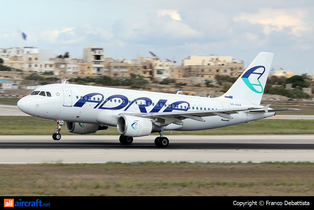S5-AAX · Airbus A319-111 · (MLA / LMML)