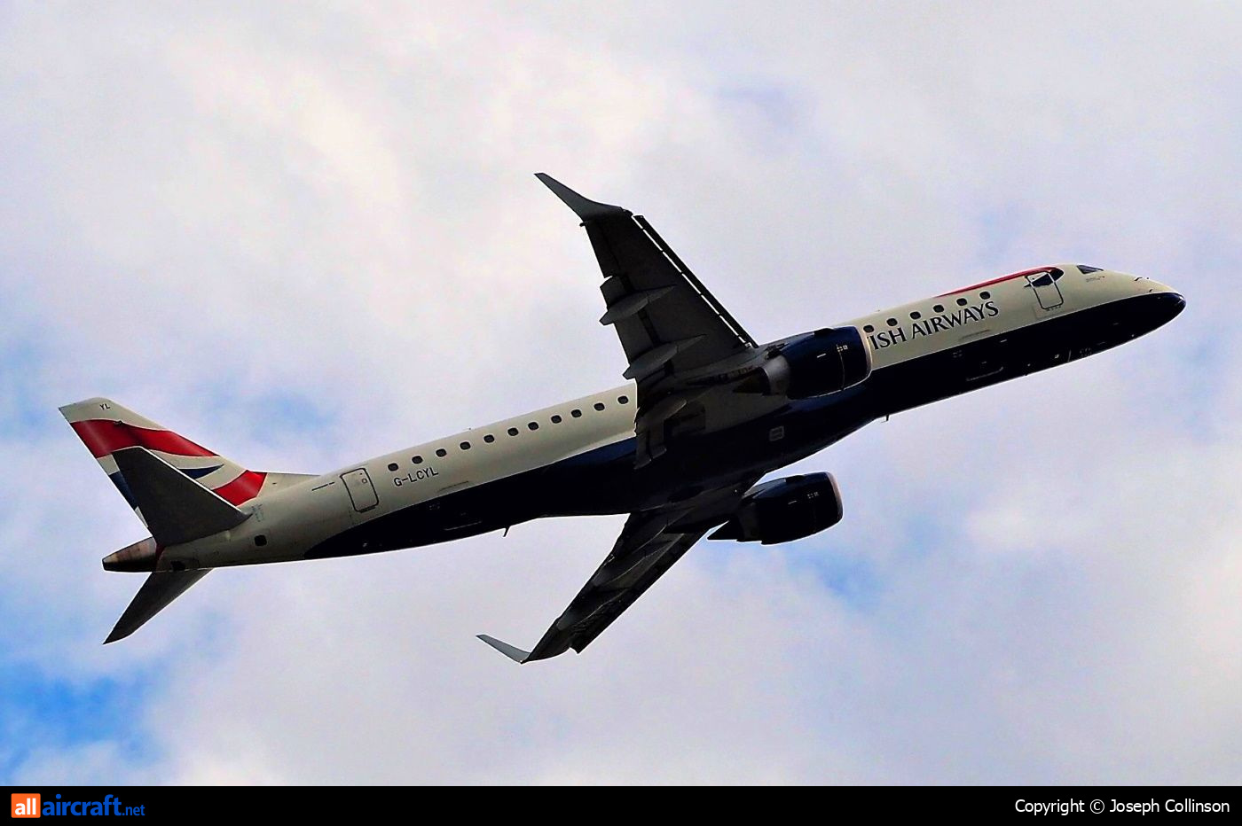 G-LCYL · Embraer 190-100LR · (LCY / EGLC)