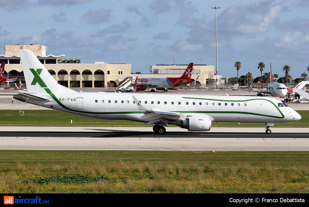 9H-FAB · Embraer 190 Lineage 1000 · (MLA / LMML)