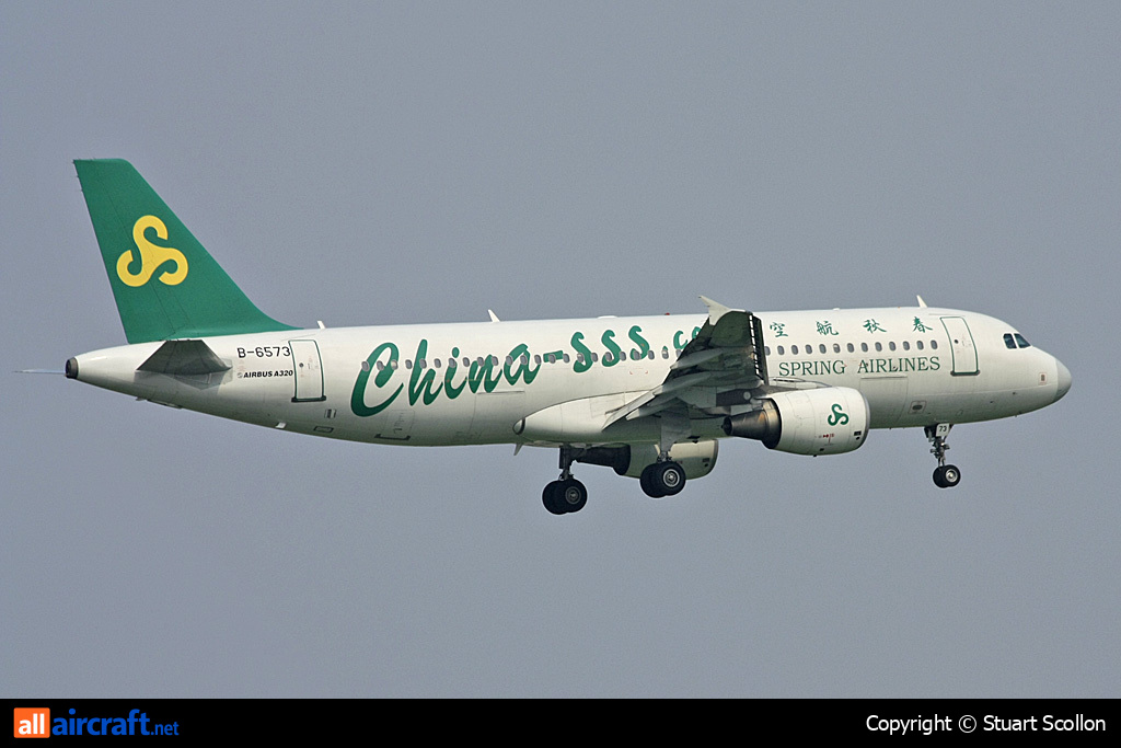 B-6573 · Airbus A320-214 · (SHA / ZSSS)