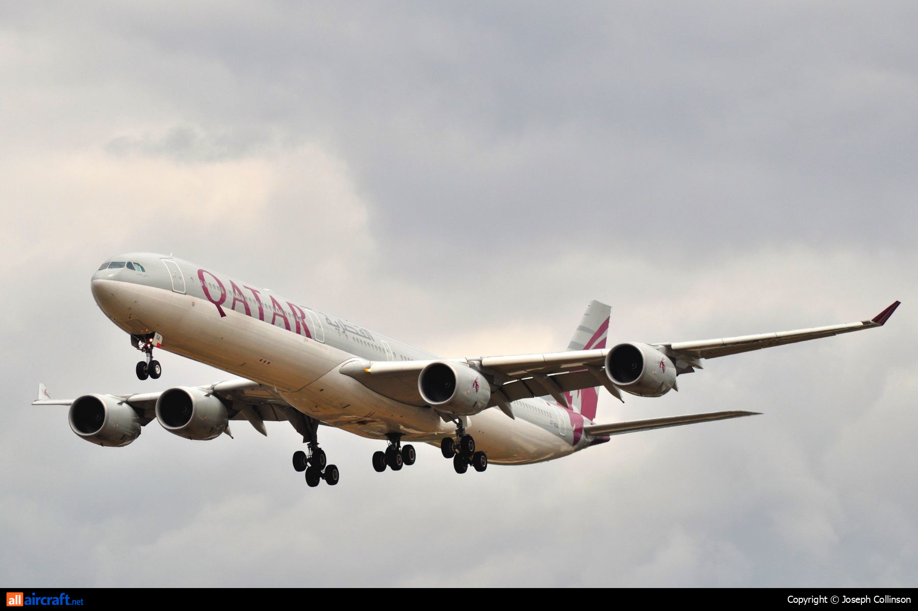 A7-AGA · Airbus A340-642 · (LHR / EGLL)