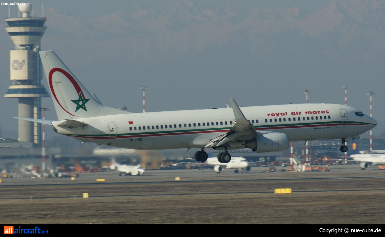CN-RNZ · Boeing 737-8B6(WL) · (MXP / LIMC)