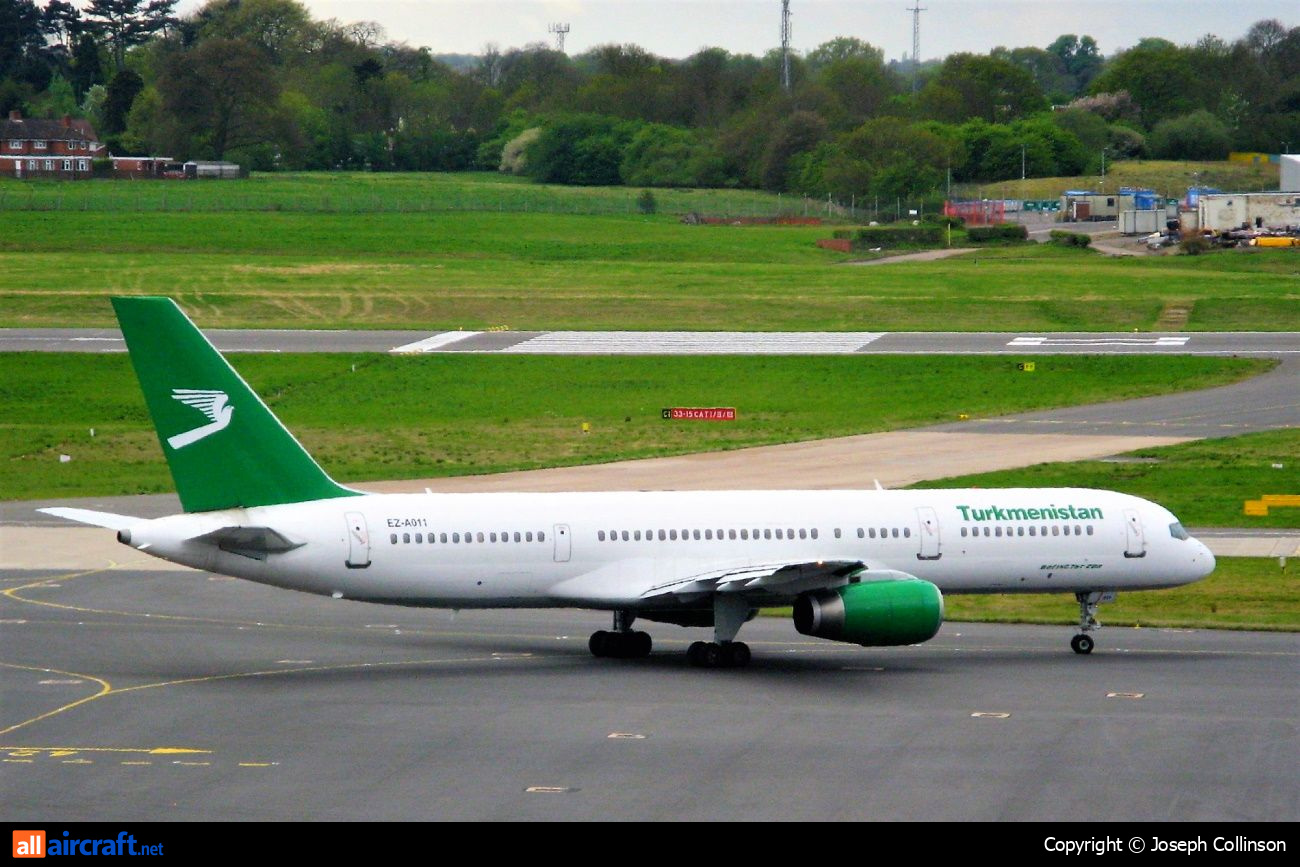 EZ-A011 · Boeing 757-22K · (BHX / EGBB)
