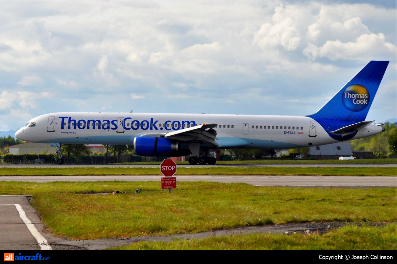 G-FCLK · Boeing 757-2Y0 · (GLA / EGPF)