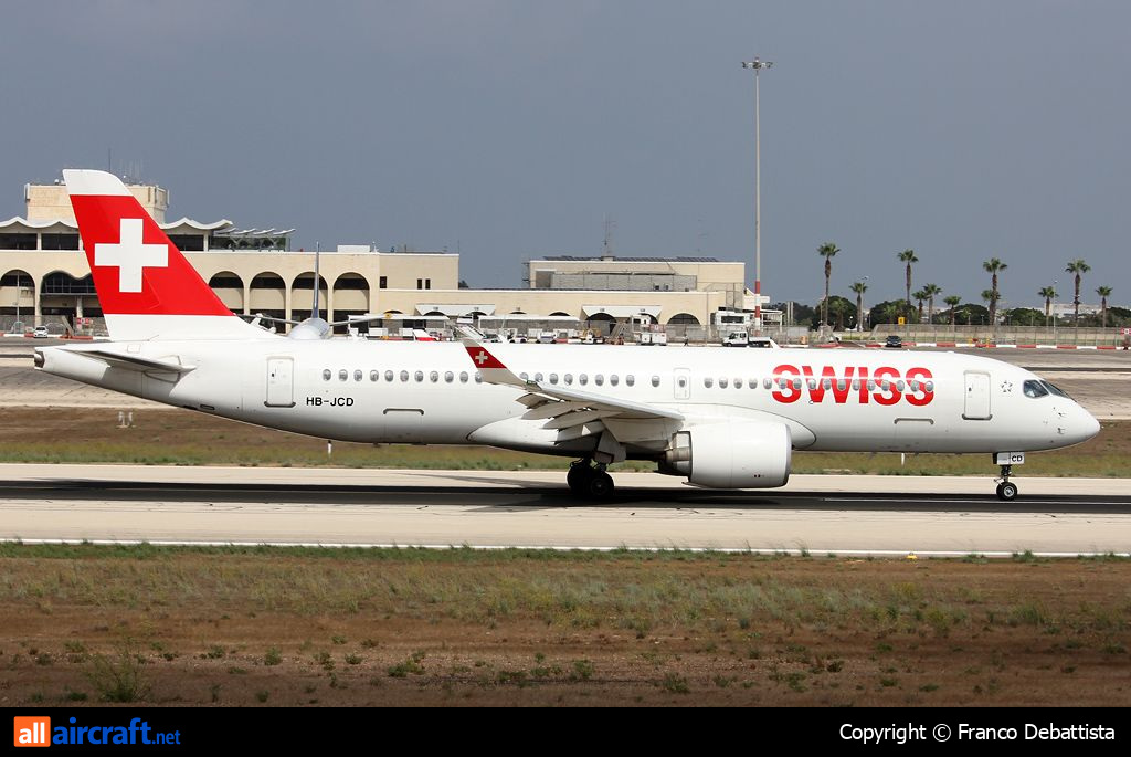 HB-JCD · Bombardier CSeries CS300 · (MLA / LMML)