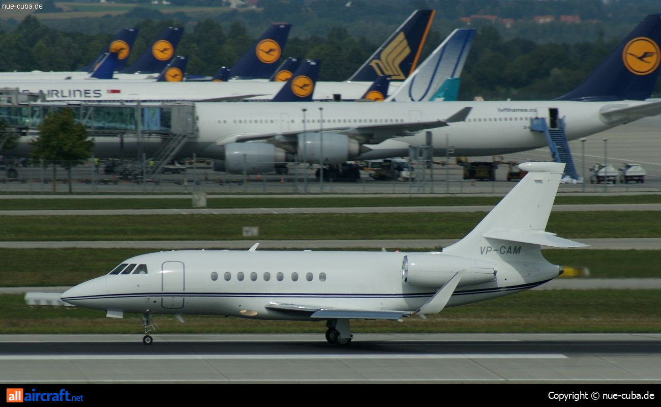 VP-CAM · Dassault Falcon 2000 EX · (MUC / EDDM)