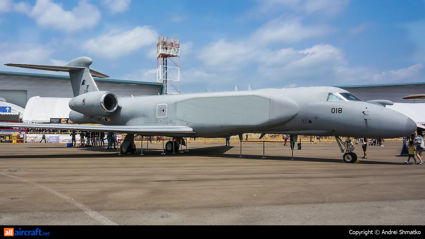 018 · Gulfstream G550AEW · (SIN / WSSS)