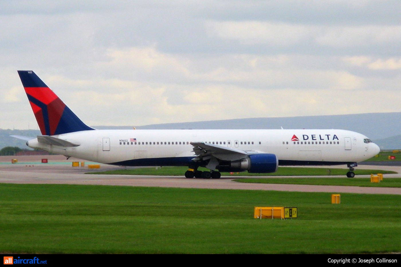 N1602 · Boeing 767-332/ER · (MAN / EGCC)