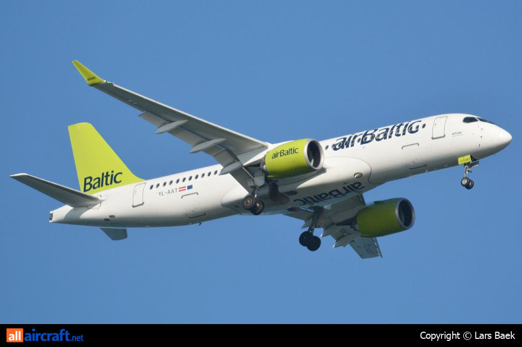 YL-AAT · Airbus A220-300 · (CPH / EKCH)