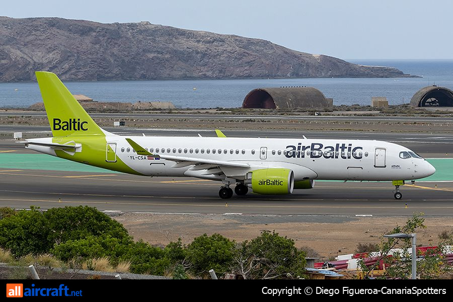 YL-CSA · Bombardier CSeries CS300 · (LPA / GCLP)