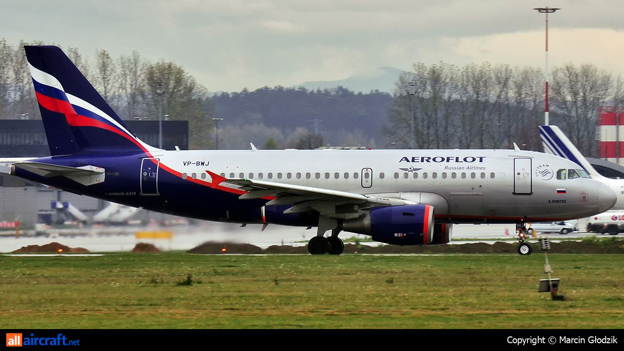 VP-BWJ · Airbus A319-111 · (KRK / EPKK)