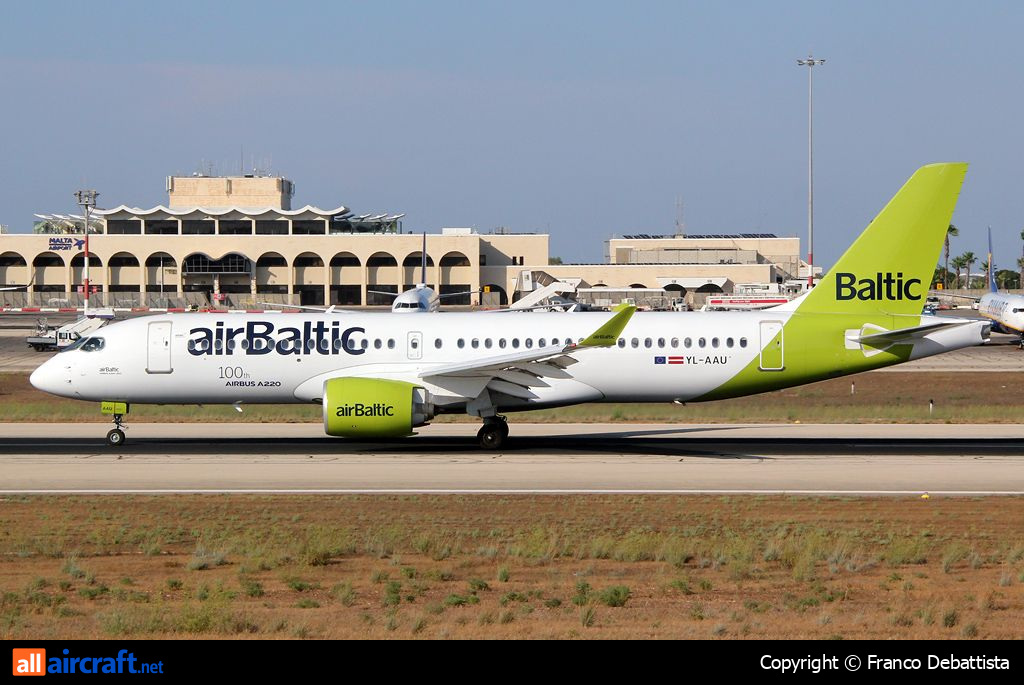 YL-AAU · Airbus A220-300 · (MLA / LMML)