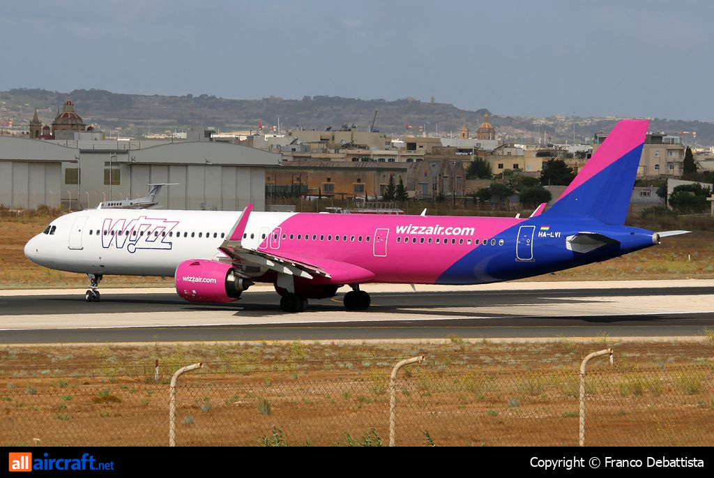 HA-LVI · Airbus A321-271NX · (MLA / LMML)