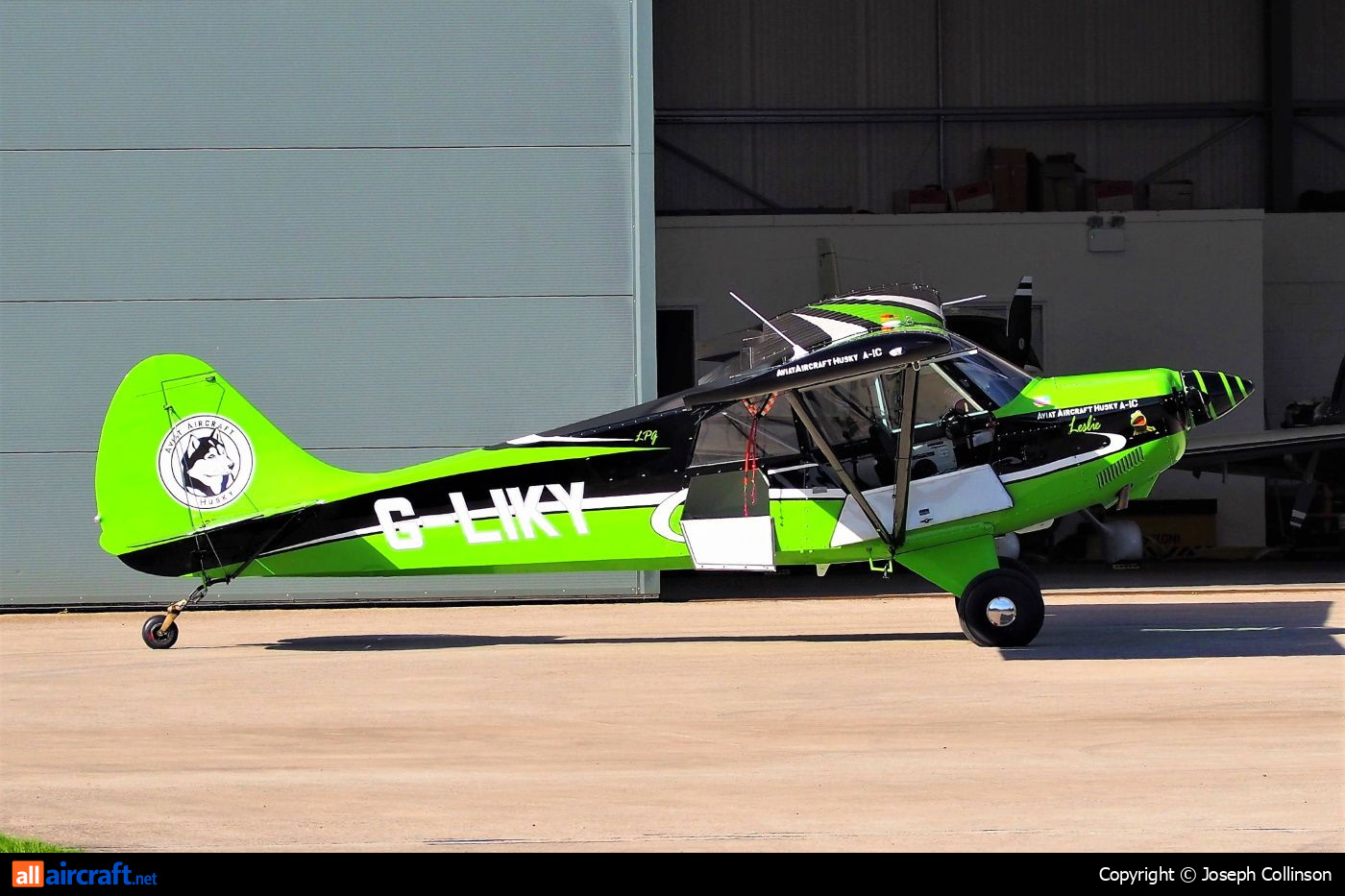 G-LIKY · Aviat A-1C-180 · (GLO / EGBJ)
