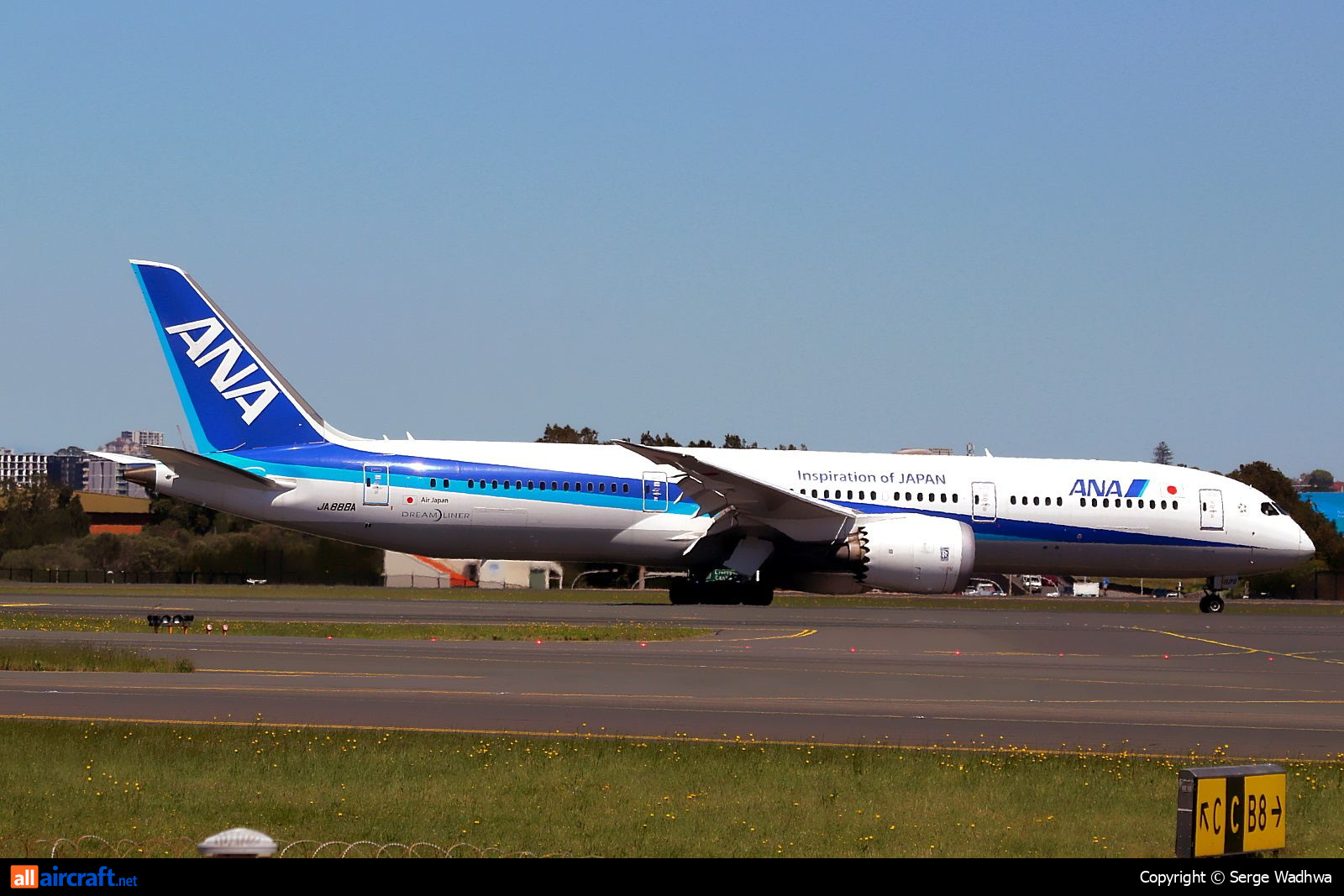 JA888A · Boeing 787-9 Dreamliner · (SYD / YSSY)