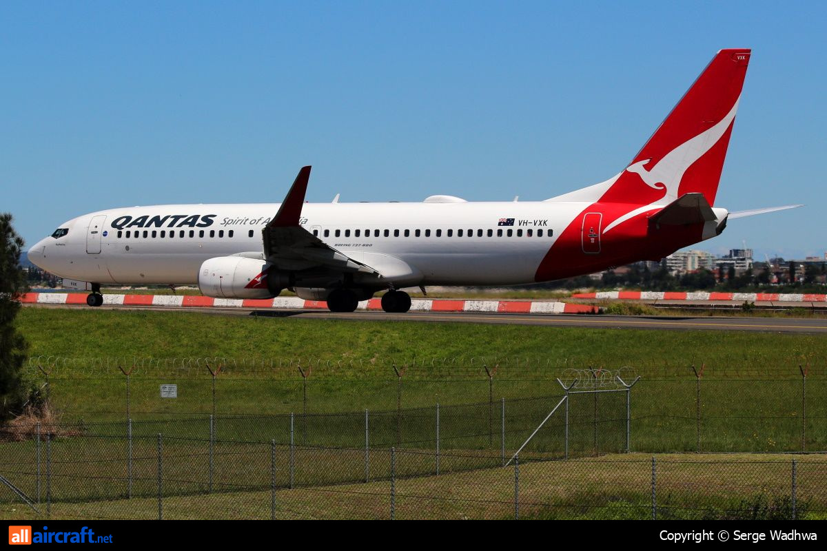 VH-VXK · Boeing 737-838(WL) · (SYD / YSSY)