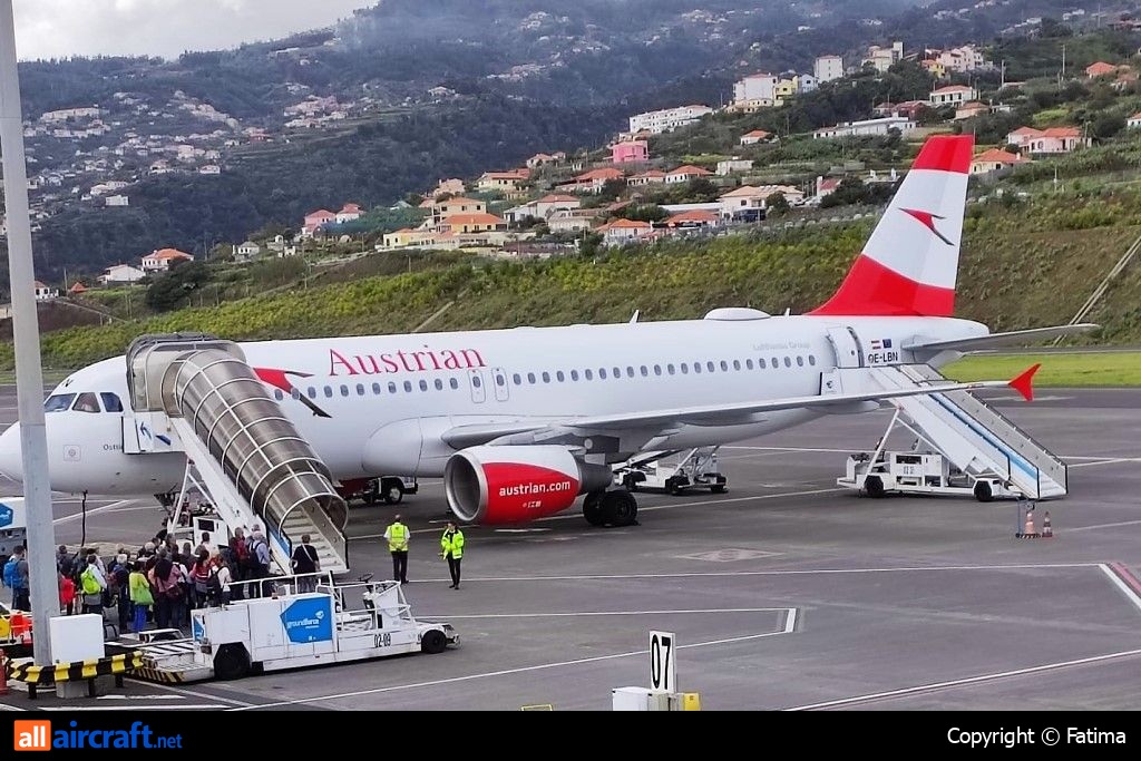 OE-LBN · Airbus A320-214 · (FNC / LPMA)
