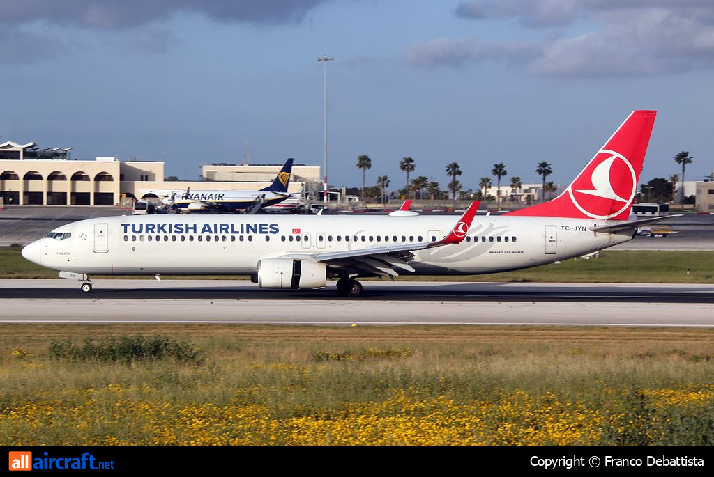 TC-JYN · Boeing 737-9F2ER(WL) · (MLA / LMML)