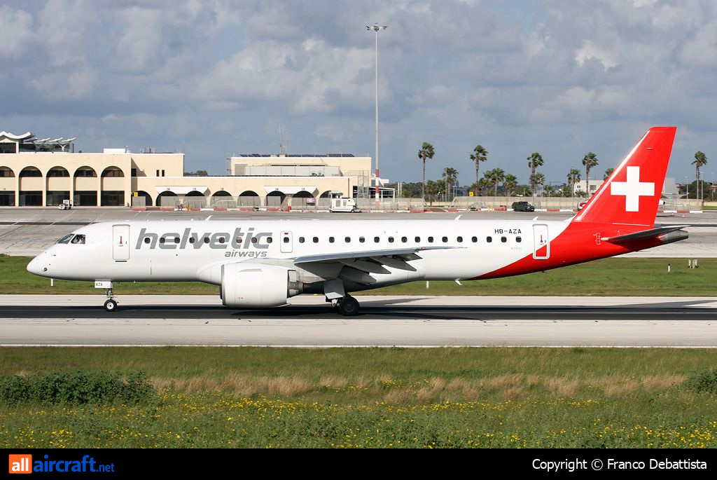 HB-AZA · Embraer 190-300STD · (MLA / LMML)