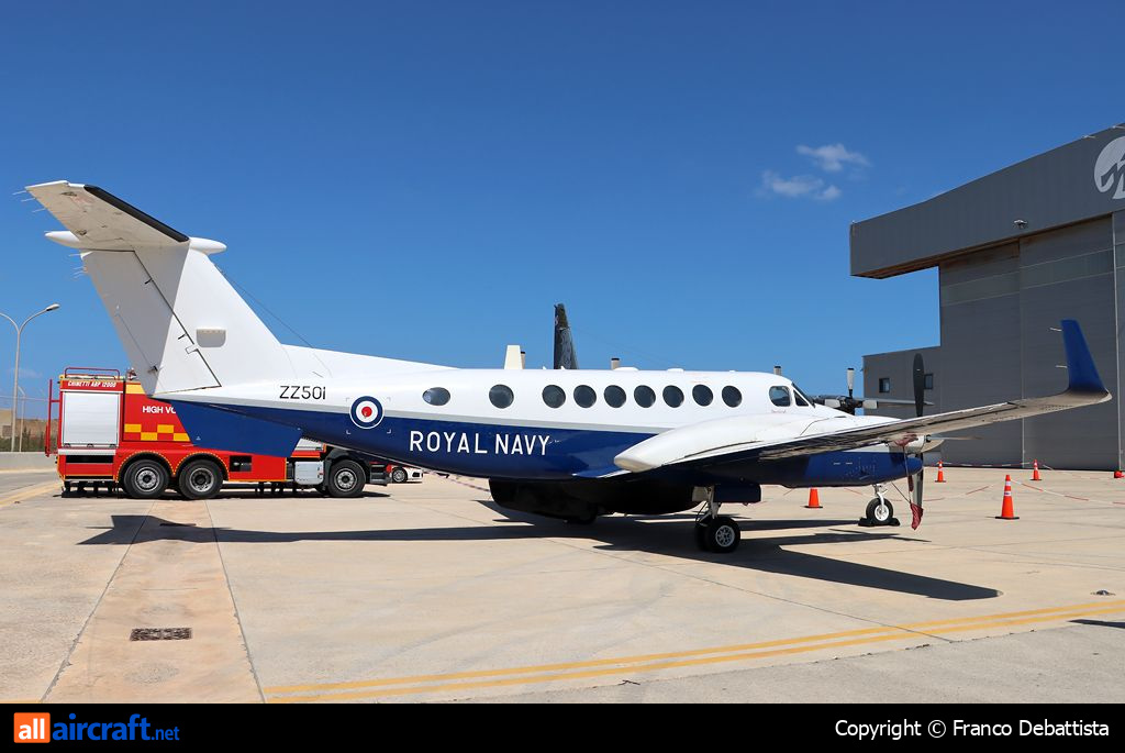 ZZ501 · Hawker Beechcraft B350CER Avenger T1 · (MLA / LMML)