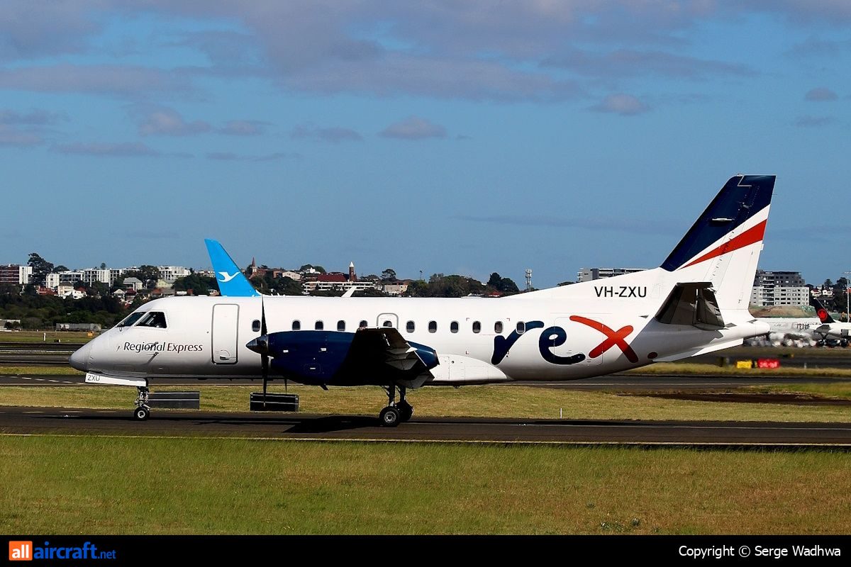 VH-ZXU · Saab 340B+ · (SYD / YSSY)