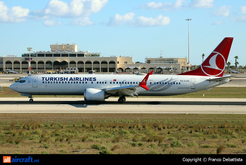 TC-LYC · Boeing 737-9 MAX · (MLA / LMML)