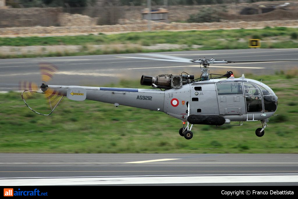 AS9212 · Aérospatiale SA 316B Alouette III · (MLA / LMML)