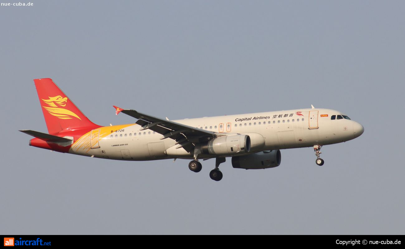 B-6726 · Airbus A320-232 · (TSN / ZBTJ)