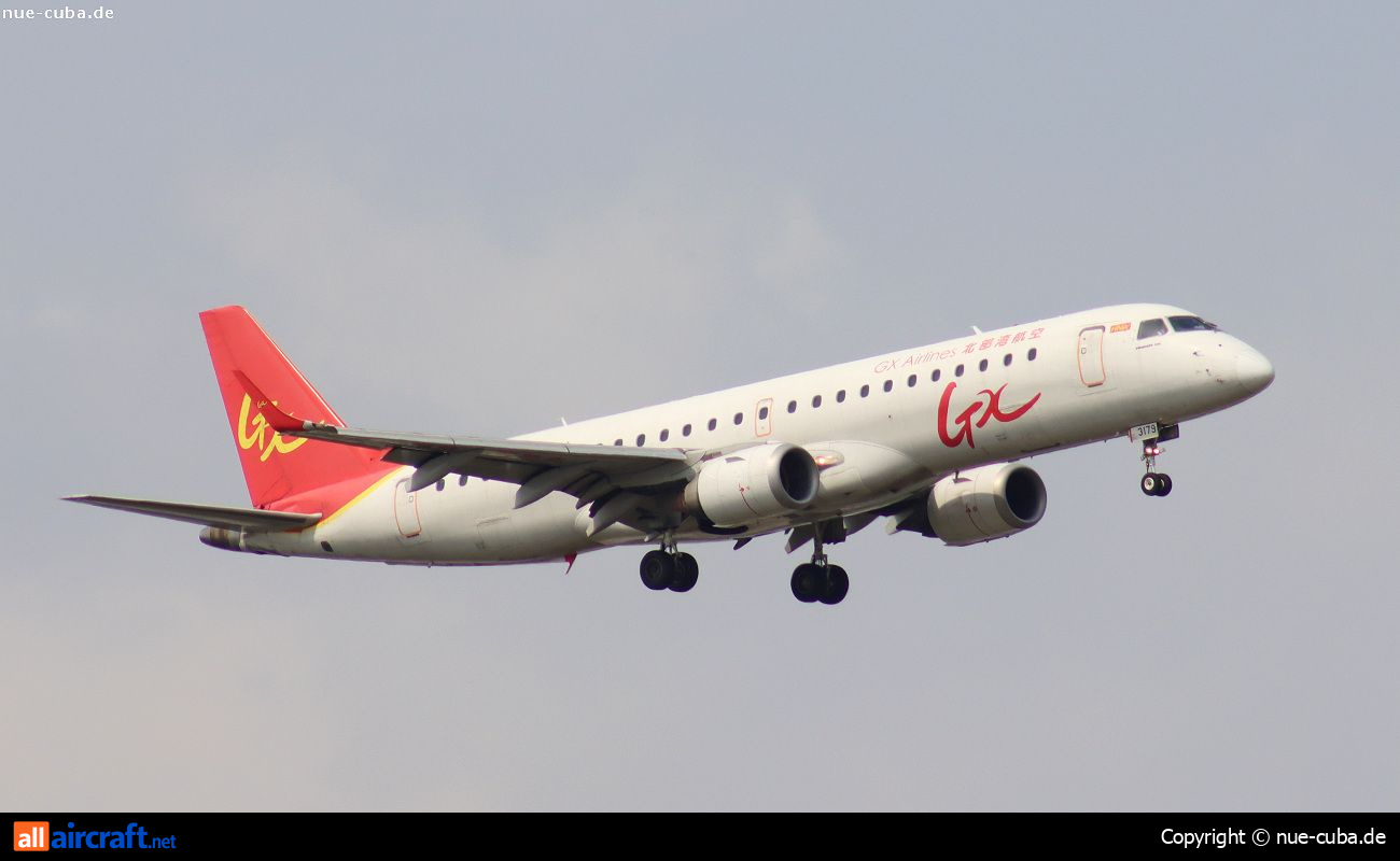 B-3179 · Embraer 190-100LR · (TSN / ZBTJ)