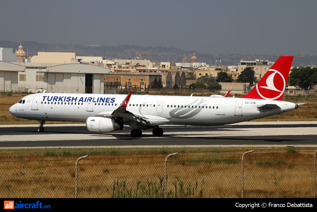 TC-JTN · Airbus A321-231(WL) · (MLA / LMML)