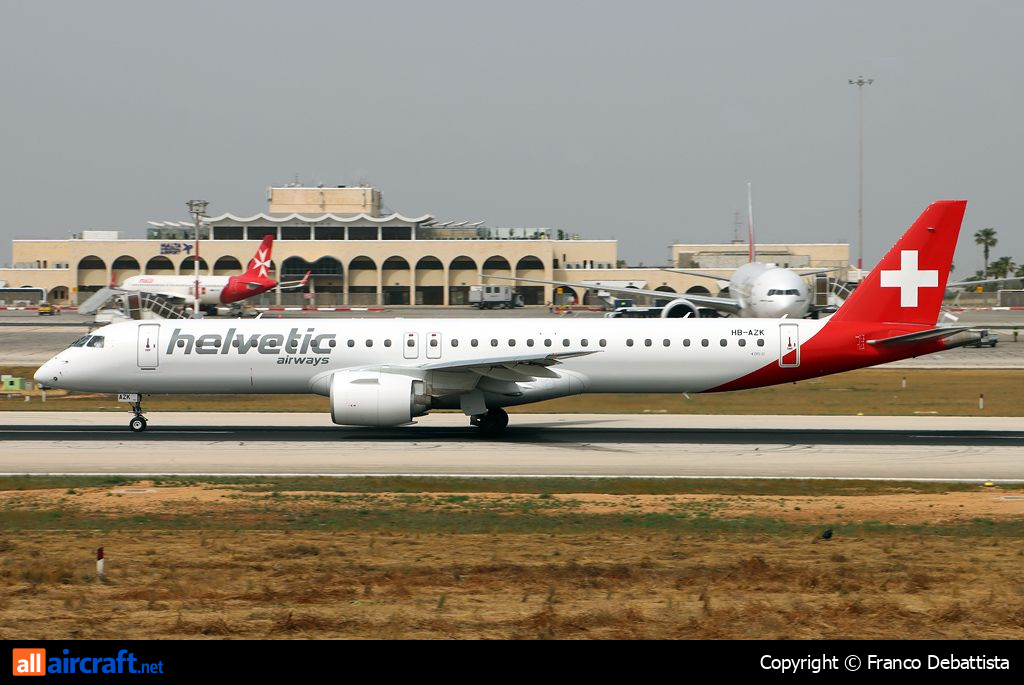 HB-AZK · Embraer 190-400STD · (MLA / LMML)