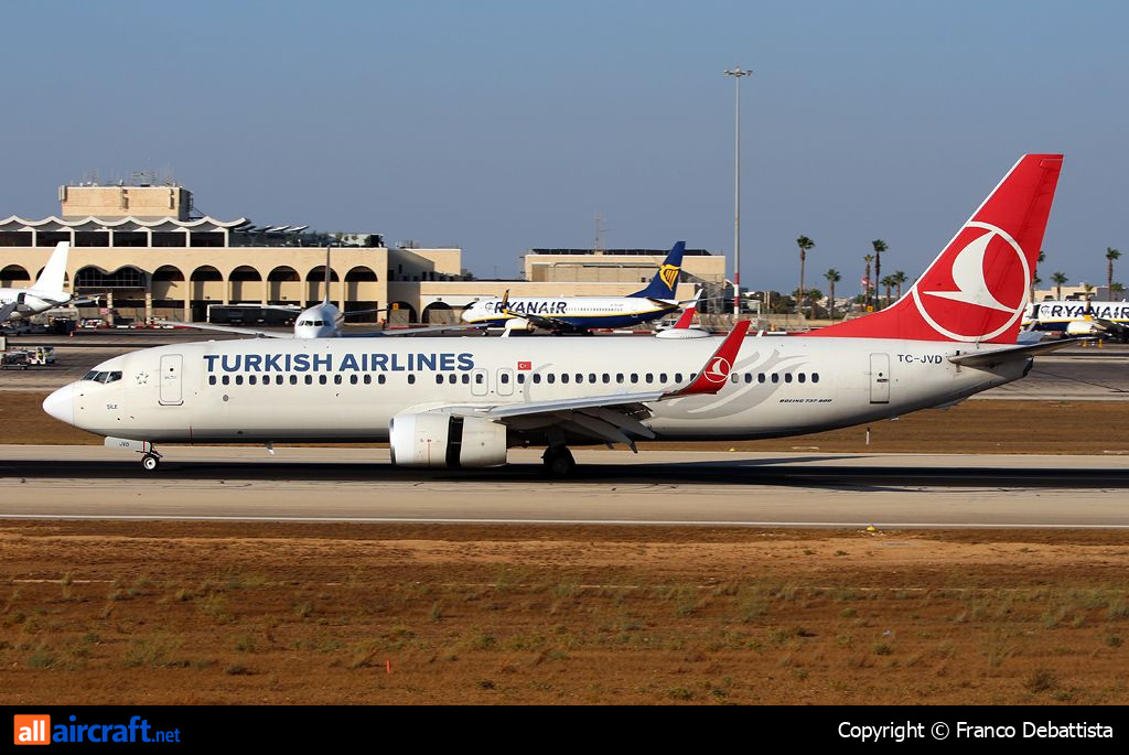 TC-JVD · Boeing 737-8F2(WL) · (MLA / LMML)