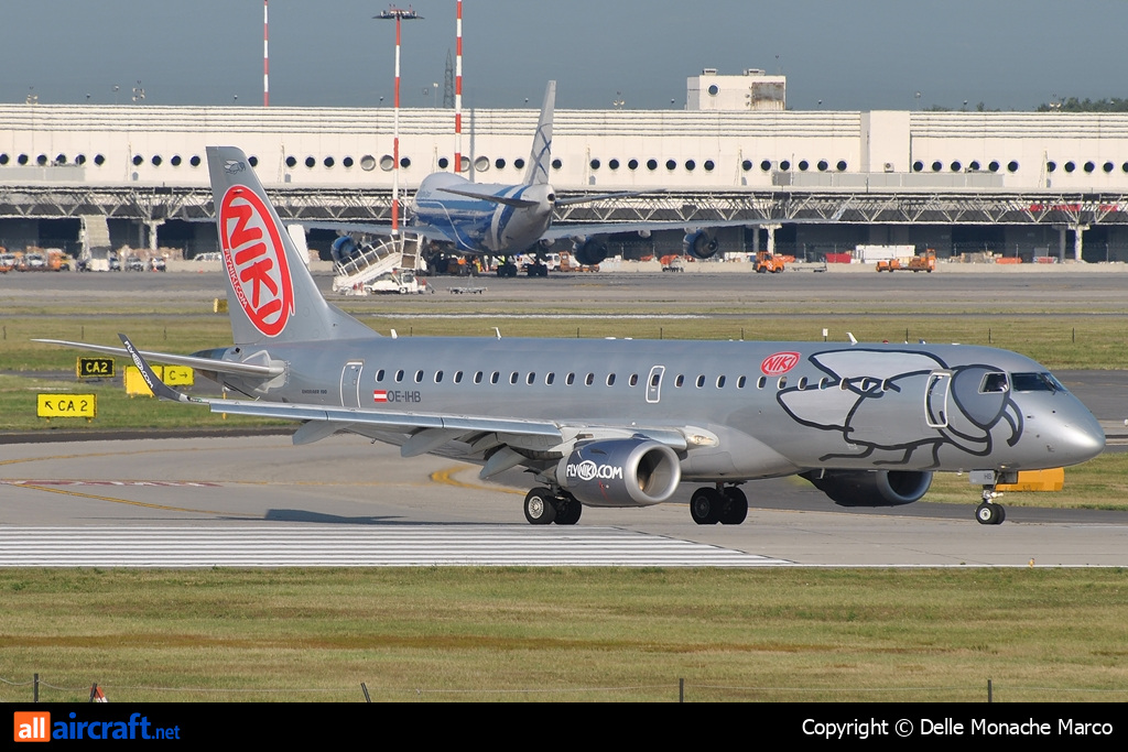 OE-IHB · Embraer 190-100LR · (MXP / LIMC)