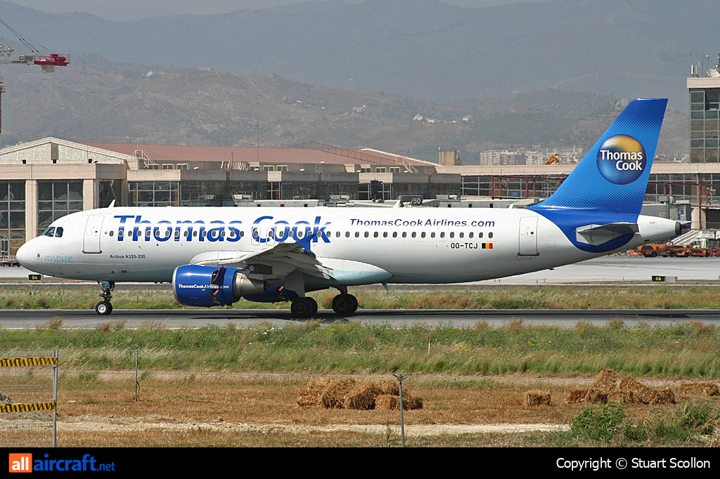 OO-TCJ · Airbus A320-214 · (AGP / LEMG)