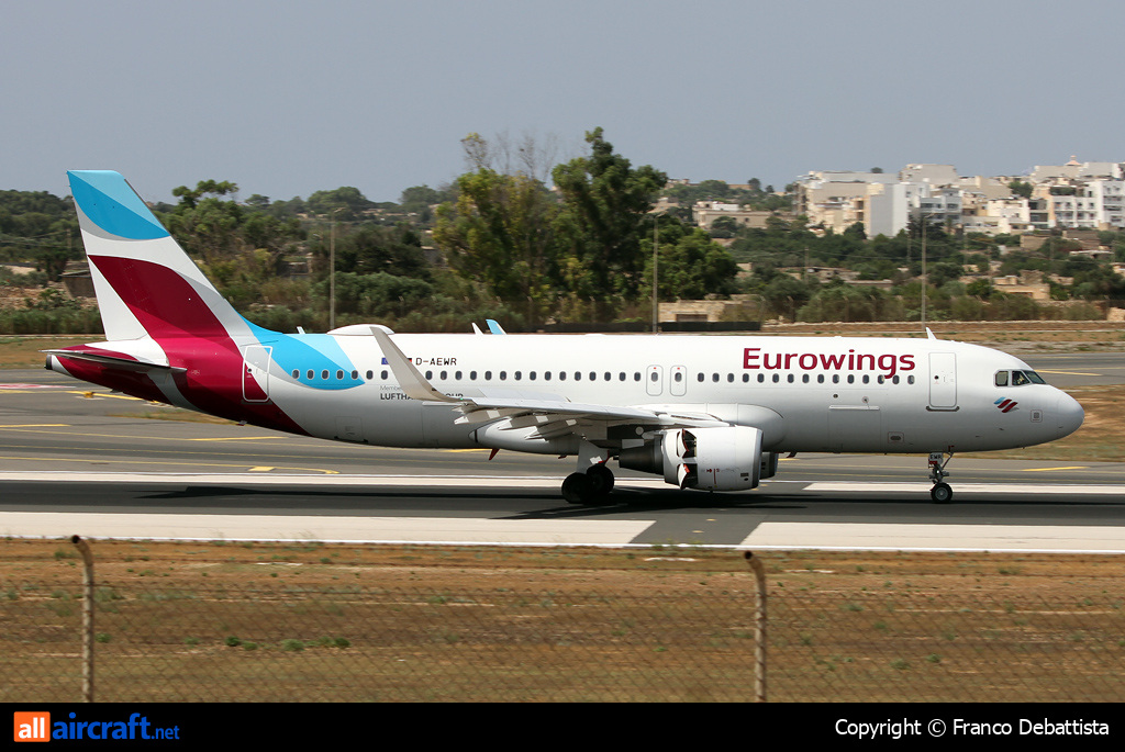 D-AEWR · Airbus A320-214(WL) · MLA / LMML