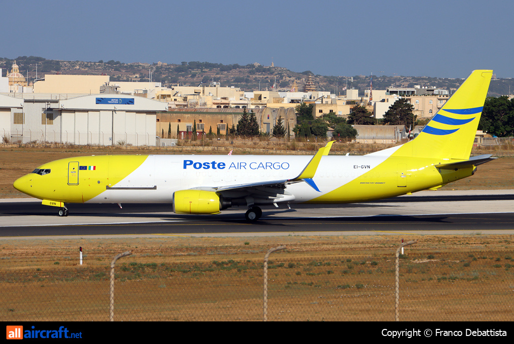EI-GVN · Boeing 737-8K5(BCF)(WL) · MLA / LMML