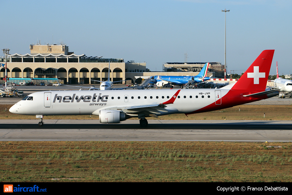 HB-JVP · Embraer 190-100LR · MLA / LMML