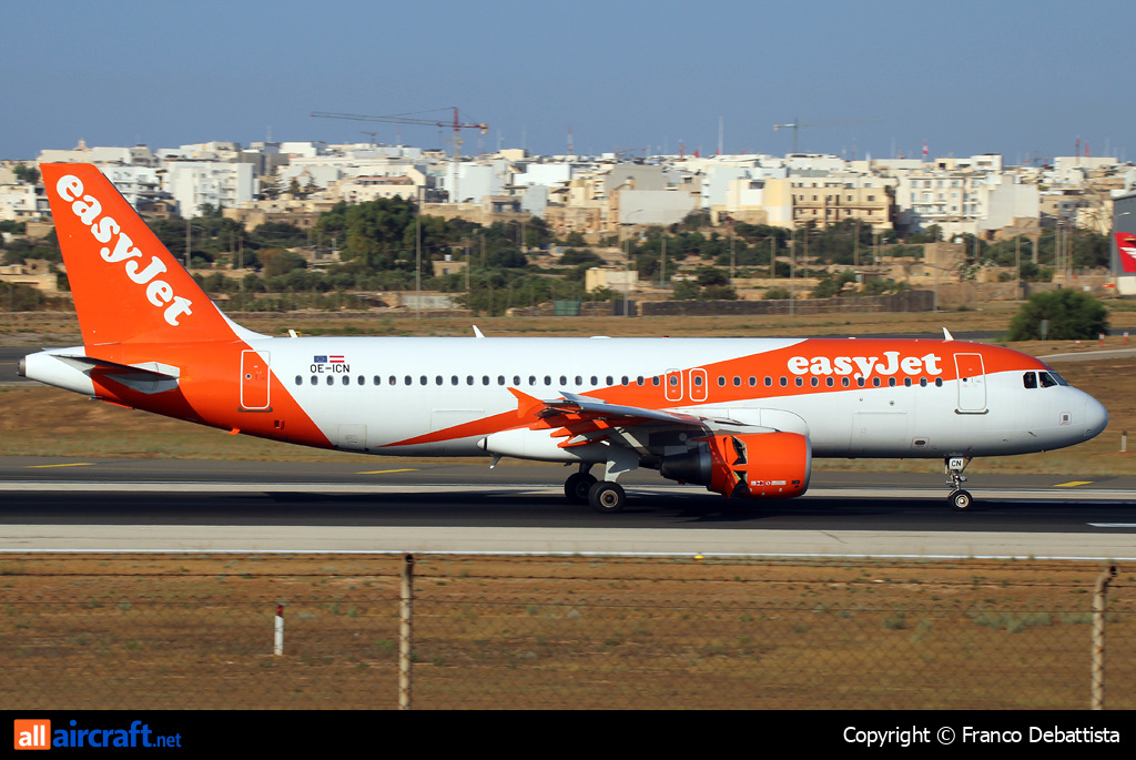 OE-ICN · Airbus A320-214 · MLA / LMML