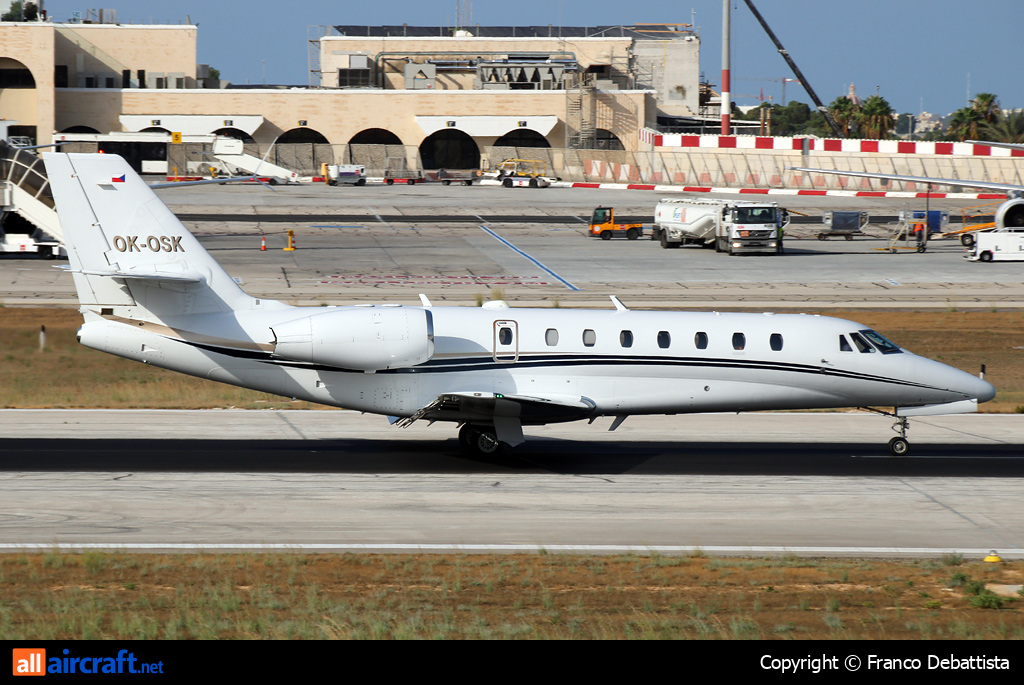 OK-OSK · Cessna 680 Citation Sovereign · MLA / LMML